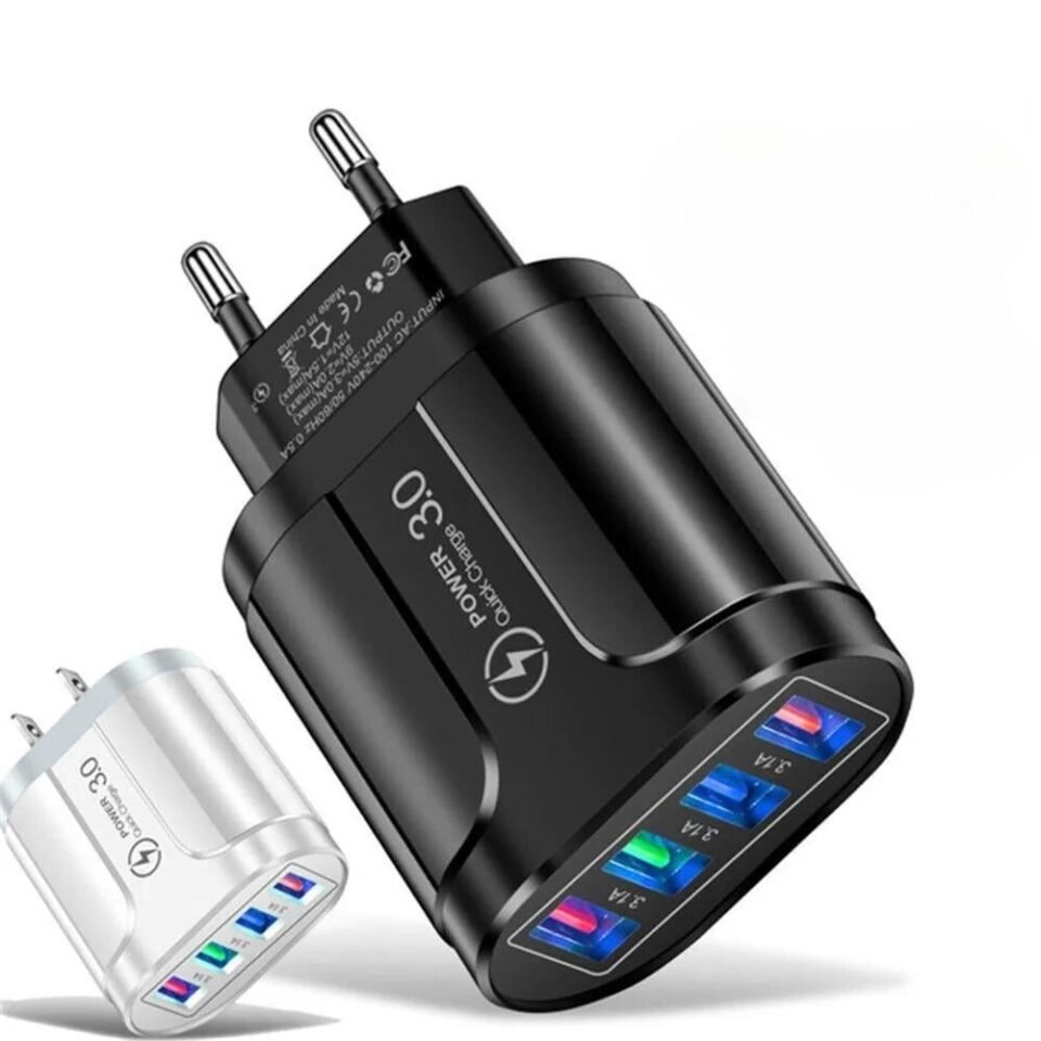 4-Port Super-fast USB wall charger | Casabell