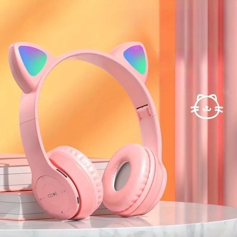 Playful Cat-shaped Wireless Headphones-Quality Sound | CasaBell