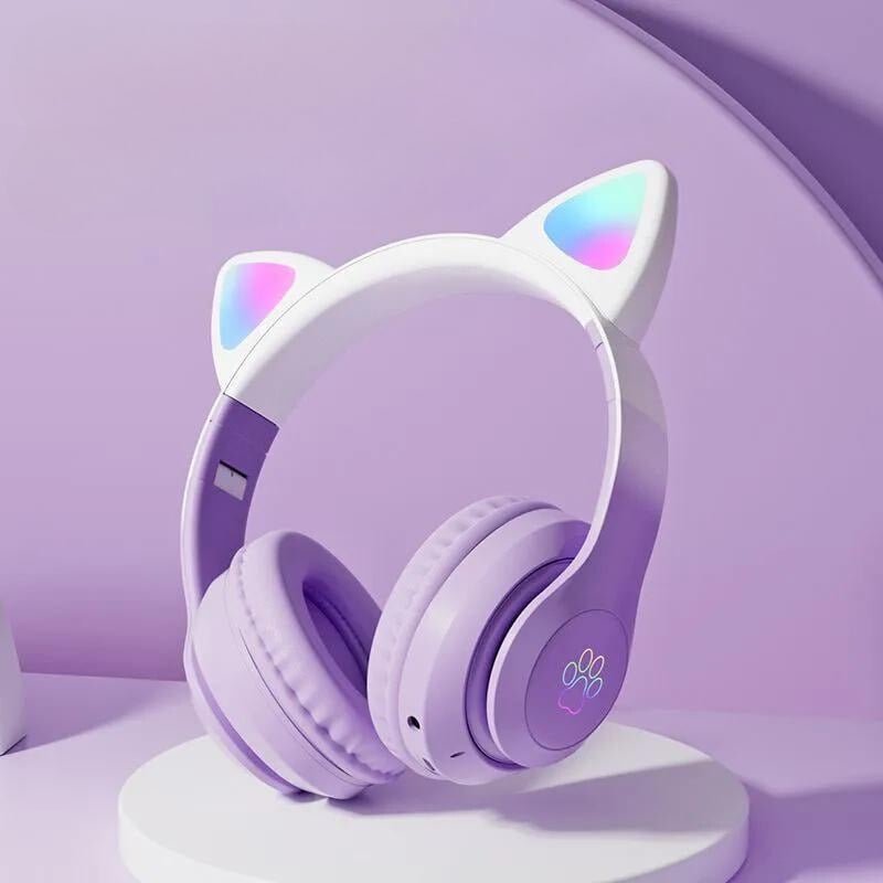 Charming Cat-Ear Wireless Headphones | Casabell Store